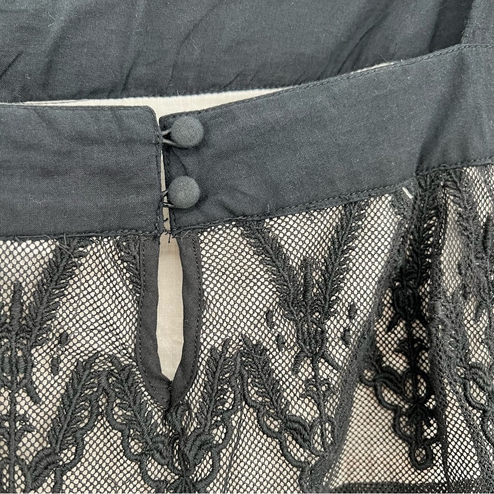 NWT St.Roche Cloud Top Floral Lace Blouse Top Tie Strap Layered Gothic 6 - Picture 8 of 10